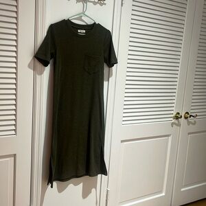 Madewell short sleeve ribbed dress